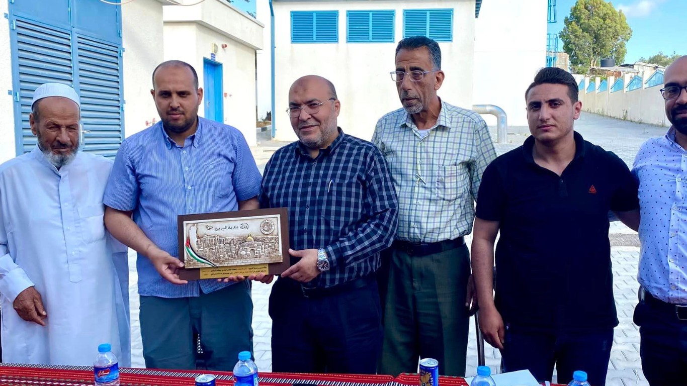 مشاركة رئيس بلدية البريج م. أيمن الدويك في اللقاء المجتمعي الذي تنفذه لجنة حماية التل الأخضر شرق البريج،